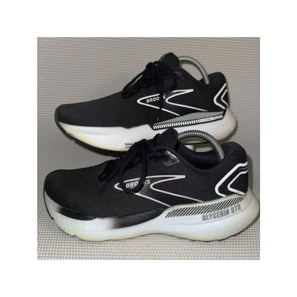 Brooks Glycerin GTS 21 Black Sneaker Running Athletic Gym Shoes Women’s Size 10